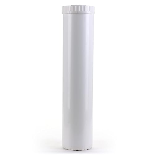Miniatura 2 de Hydronix EC-4520W - Cartucho de filtro de agua vacío blanco, construcción duradera para pre post, se adapta a carcasas estándar de 4.5 x 20 pulgadas