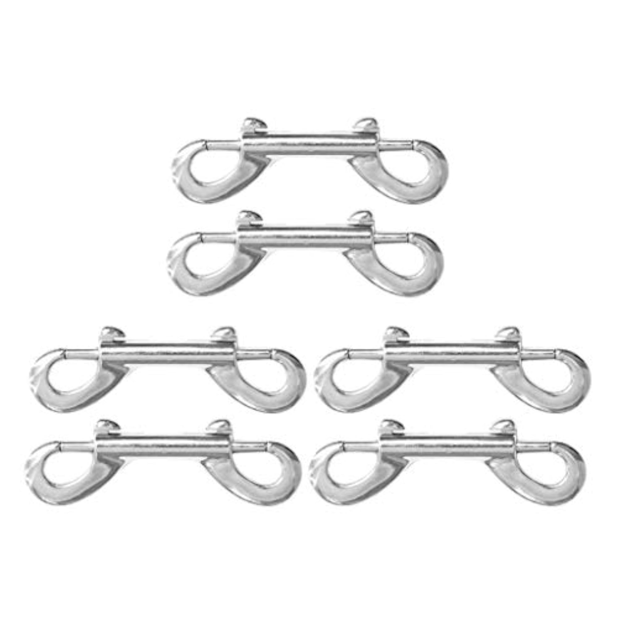 6pcs Double Ended Snap Hook Metal Snaps Hooks Clips