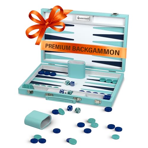 MEGA Dominoes + Backgammon Turquoise miniatura 6