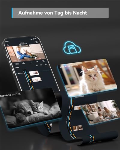 Indoor IP Kamera von Blurams – 2K Überwachungskamera mit WLAN und 360° Sicht