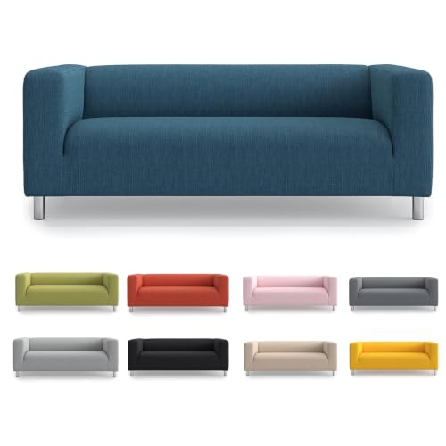 TLYESD Klippan Loveseat Cover Replacement for IKEA Klippan Couch Cover, Klippan Sofa Cover, Klippan Cover Only!(Navy Blue)