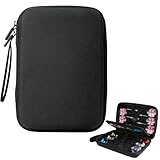 Custodia per Freccette, 1 Pezzo Eva Borse per Freccette, Custodia per Freccetta con 4 Tasche in Rete, Contiene 12 Freccetta, Compatibile con Freccettes a Punta Morbida e Freccettes a Punta(Nero)