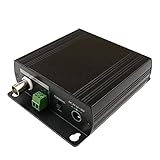 Transmite alimentación a través de coaxial (12 VDC, 1A, 12W) a 500m.