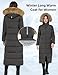 Tuopuda Damen Wintermäntel Lang Steppmantel mit Kapuze Wintermantel Verdicken Puffer Winterparka Steppmantel Steppjacke Winterjacke(Dunkelgrau,XL)