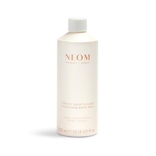 NEOM Perfect Night's Sleep Magnesium Bath Milk, 300ml I 100% Natural Lavender, Chamomile and Patchouli I Relieve Sore, Tired Muscles I Milky Texture I Relaxing and Nourishing - Perfect Night's Sleep