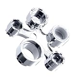 UCDETD Metal 13 in 1 Faucet Aerator Removal Tool, Faucet Aerator Key Wrench, for Hidden Threaded TF, TJ, TT, JR, STD and Cut Side/Round Aerator with Housing M16 M18 M20 M22 M24 M28 (Polished Chrome)﻿