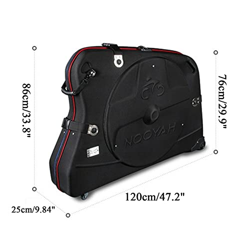 Riyifer Hardshell Bike Travel Case, Bike Travel Bag With Tsa Customs Lock Waterproof Eva Bicycle Transport Bag For 700C Road Bikes Or 26" 27.5" 29" Mtb,Blue,230L #TOP7