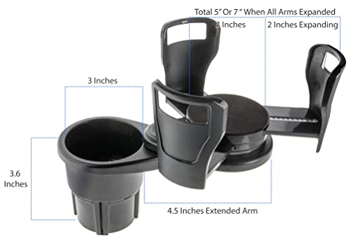 Extensor de portavasos para carro ajustable 2 en 1 miniatura 3