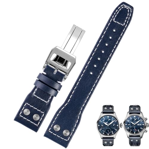 [KAVJU] 20 ~[g 21 ~[g 22 ~[g{vvoh IWC rbOpCbgΉˊ퐯̉q܃}[NXgbvlCuXbg(Brown silver buckle,22mm)