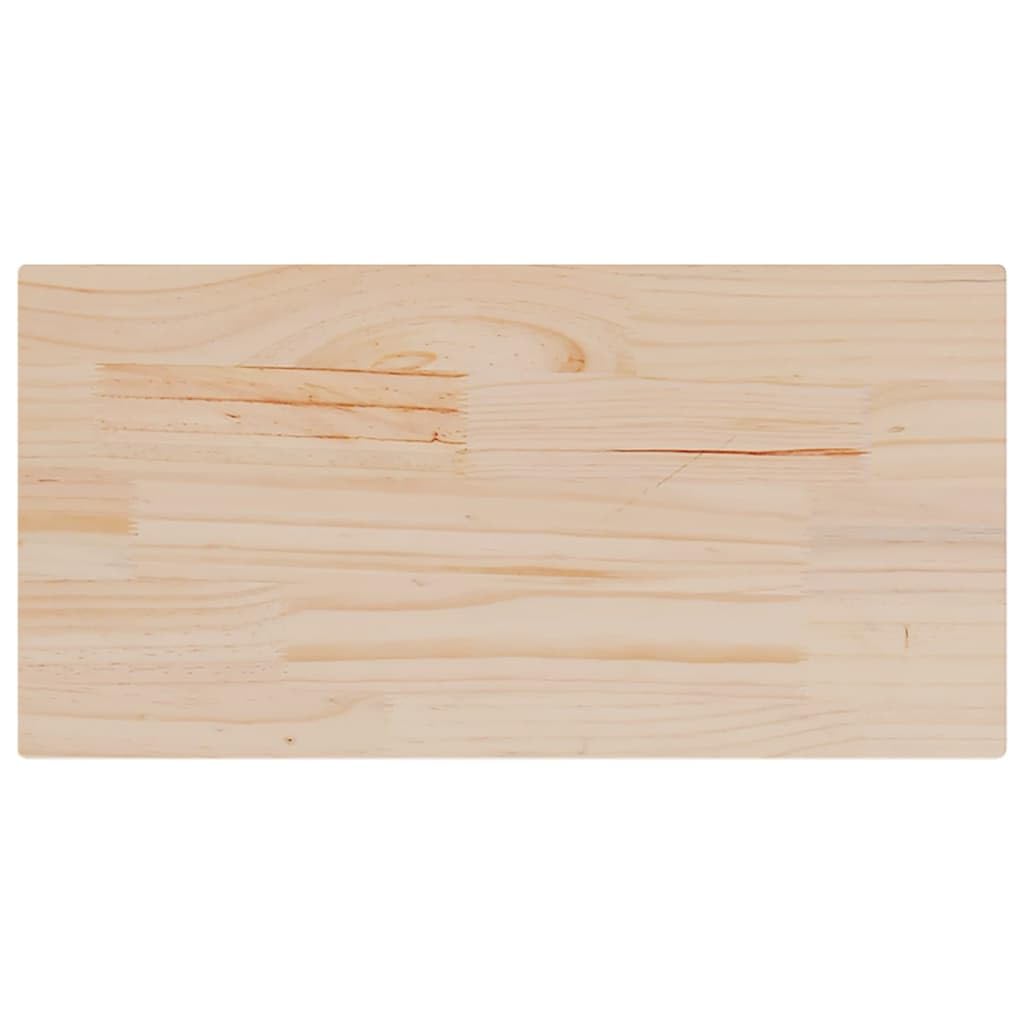 vidaXL Tablero de Mesa Rectangular 4 uds Madera de Pino 90x45x2,5 cm
