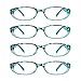 LifeArt 4 Pairs Reading Glasses, Blue Light Blocking Glasses, Computer Reading