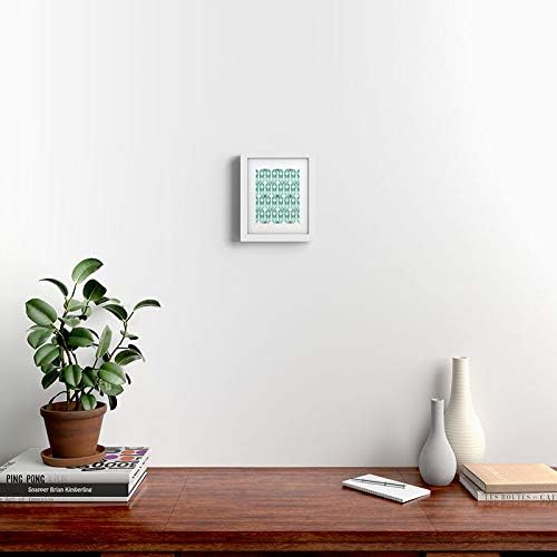 Deny Designs Heather Dutton Framed Art Print, White Modern (8" x 10"), De Lux Mint