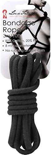 Lux Fetish Restraining & Bondage-LF5100-BLK Restraining & Bondage Black 3 Meter