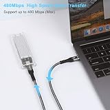 Kabel Fasgear USB C do USB C, kabel ładujący 100W z nylonowym oplotem typu C Powerline kompatybilny z 2018 Mac-Book Air, 2018 i-Pad Pro, 2018 Mac-Book Pro, Galaxy Note 10 S10, Switch (1m, Czarny)