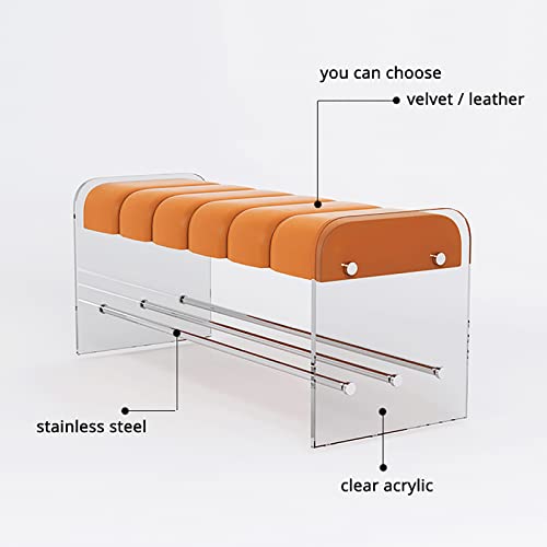 Banc moderne d'extrémité de lit en acrylique de qualité supérieure - 5