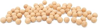 3/8 Inch Small Wood Balls, Pack of 100 Wooden Balls for Crafts and DIY Project, Hardwood Birch Wood Balls, by Woodpeckers