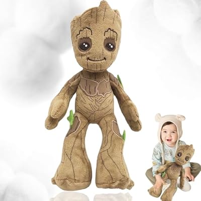 Groot Peluche, 30cm Almohada Felpa Suave Lindo, Juguete Peluche, Regalo Cumpleaños Niños, Muñeco Peluche, Juguetes Niños para Regalar, Cumpleaños, Coleccionistas y Fiestas, Decoración Habitaciones | Ya disponible en tu tienda friki favorita! En mundofriki.es!