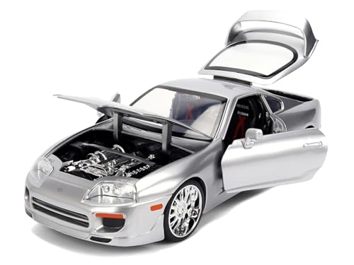 JDM Tuners - 1995 Toyota Supra (Plateado) 1:24 miniatura 1