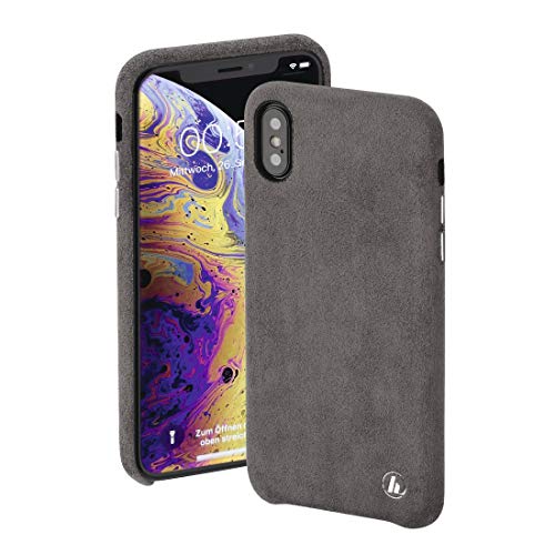 Preisvergleich Produktbild Hama Finest Touch Cover Apple iPhone X, iPhone XS Anthrazit