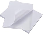 9527 Product 100 Feuilles Feuille complète Imprimante papier, 8.5" x 11" Papier autocollant blanc, étiquettes d'autocollant en feuilles, étiquettes pour les imprimantes laser/jet d'encre