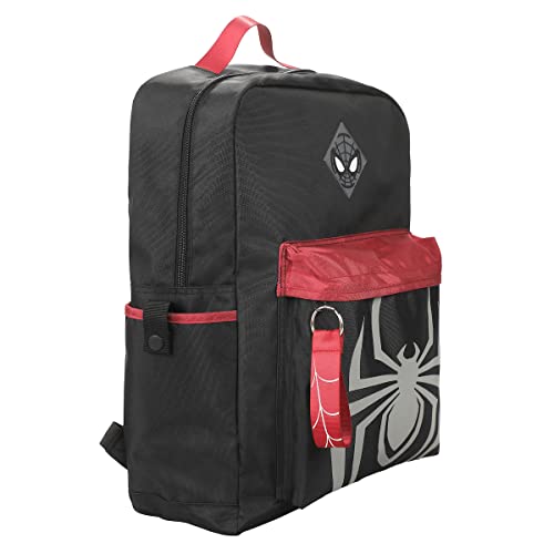 Marvel Miles Morales Game Logo And Mask Women's Black Laptop Backpack3