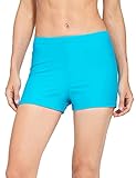 BALEAF Women's Basic High Waisted Boy Short Swim Bikini Tankini Bottom with Liner Blue Size XL