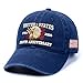 FLAGWIX 250th Anniversary USA Hat - Adjustable Embroidered Patriotic American Eagle Baseball Cap - 4th of July Vintage Eagle Hat for Men Women Veteran Army Military, America 250th Anniversary Cap