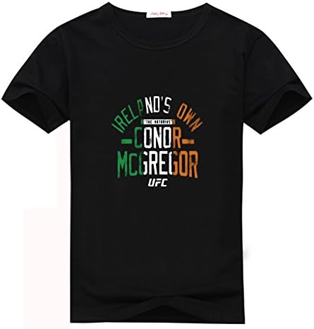 FDLU Men's Customize Conor Mcgregor Ufc Ireland's Own Retro Graphic Tees XL Black