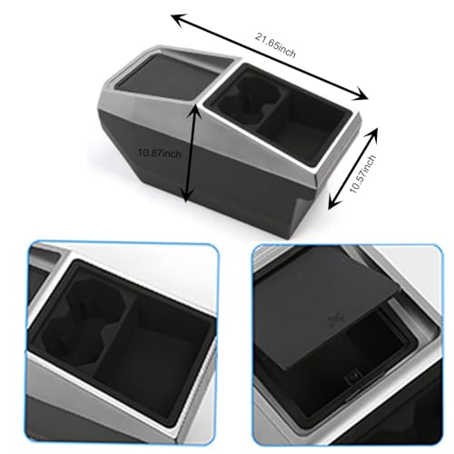 Tocsho Floor Console Organizer Fit for Tesla Cybertruck 2024 2025, Multifunctional Storage Box by Tocsho - Image 5