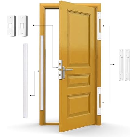 Armor Concepts Door Armor Side Light Door Reinforcement Kit-Double Side Light, White Cover
