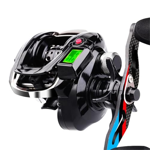 �݊���������LED �f�W�^�� �x�C�g�L���X�e�B���O ���[�� 7.2:1 9+1BB 10kg �h���b�O���C�u���[�L LED �o�b�N���C�g �����O�L���X�g �t�B�b�V���O�ɑΉ�(Right Hand)