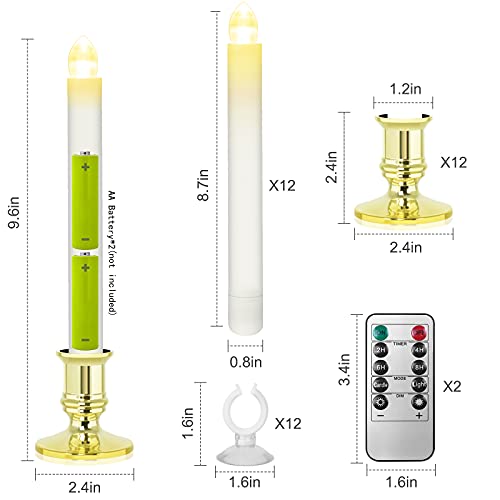 Koncifun KC-01 Window Candles 12 Pack Battery Operated Candles thumb #5