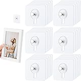 30 Piezas Ganchos Adhesivos para Pared, Transparentes Colgar Cuadros Sin...