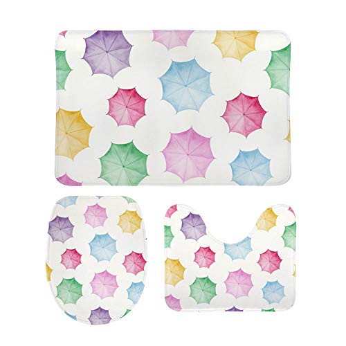 Tapis de salle de bain extra doux en polaire corail et mousse dense - 2