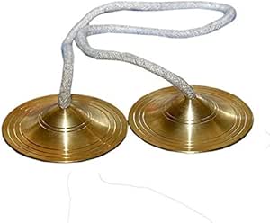 Amazon.com: BRASS METAL MANJIRA MANJEERA HAND CYMBALS PERCUSSION KIRTAN ...