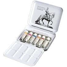 Schmincke HORADAM Watercolors, Retro Metal Box, Special Edition Travel Set Jan Wellem, 6 x 5 ml tubes, 3 special colors, historical, 74 673 097, finest artist watercolors