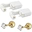 PAIR Gold 3mm Cz