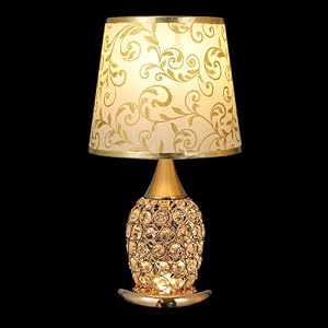 Dekorative Tischlampe mit Fernbedienung für Zuhause und Hotel, Gold
