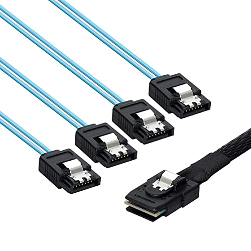 Cable interno Mini SAS SFF-8087 a 4 SATA 0.5m miniatura 5