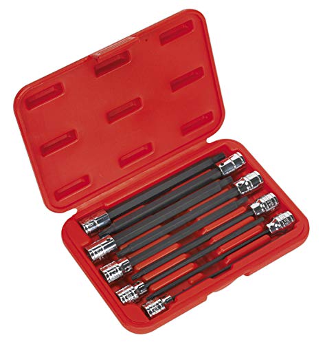 Image of Sealey Ak62261 TRX-Star Socket Bit Set 9Pc 3/8Sq Drive 150Mm