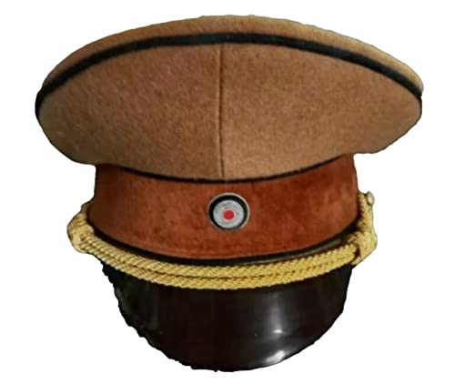 WW2 German General Officer Hat Cap Reproduction Brown