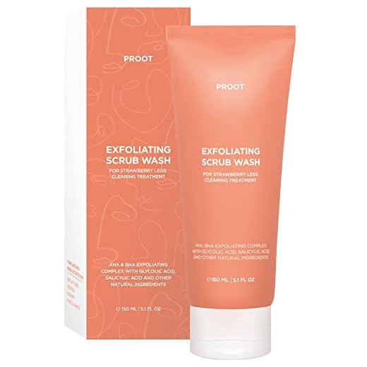 Strawberry Legs Treatment Exfoliating Scrub Wash | KP Bump Eraser Body Scrub | Get rid of Strawberry Legs, Rejuvenate Skin Complexion and Deliver Soft Skin Texture | Leg Exfoliator for Strawberry Legs | Leg Scrub For Strawberry Legs | Strawberry Skin Treatment Formula for Sensitive and All Skin Type | Keratosis Pilaris Treatment Formulated with Hibiscus Flower Extract, Green Tea, Rosemary, Centella Asiatica and Other Natural Ingredients | 5.1 fl oz
