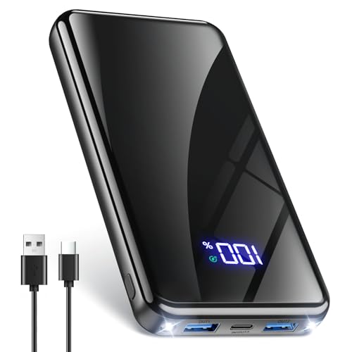 Power Bank,20000mAh Powerbank Schnellladefunktion 22,5W USB-C PD3.0 & QC4.0 Tragbarer Externer HandyAkkus mit LED Display,Kompatibel mit iPhone 16 15 14 13 Pro/Max Samsung S25/S24/Tablet