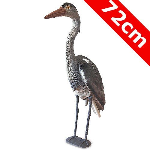 73Cm Garden Pond Heron Ornament Fish Koi Carp Deterrent Decoy Scarer - 3