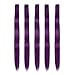 Winsky Purple Clip in Hair Extensions - 100% Real Human Hair Colored Girls Hair Pieces 5 Pieces/Set (18inch,Purple)
