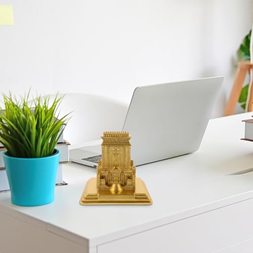 HOLIDYOYO Jerusalém Segundo Templo Sagrado Réplica Resina Artesanato Igreja Religiosa Estrutura Arte