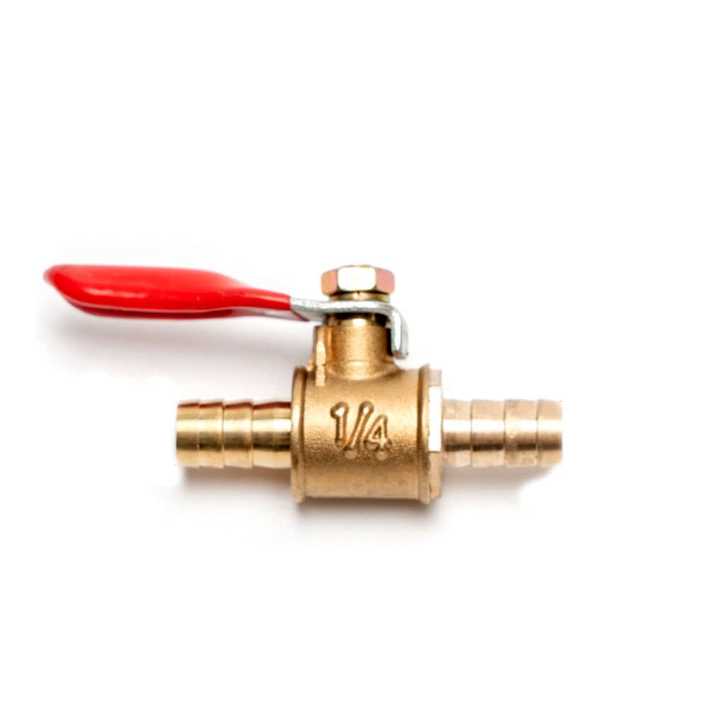 1PCS Brass Small Ball Valve Female/Male Thread Brass Valve Connector Joint Copper Pipe Fitting Coupler Adapte,8mm Diameter Double Pagoda