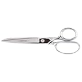 Klein Tools G108 Scissors, Straight Trimmer for Cutting Fine Fabrics to Heavier Material, 8-1/4-Inch