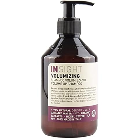 Insight Clean Beauty Volume Up Shampoo for Softer Hair Organic Ginseng Extract, Vegan, 13.5 fl oz Cover