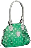  Poodlebags Club - Attrazione - Torino - Green 3CL0313TORIG, Damen Schultertaschen, Grün (Green), 33x27x27 cm (B x H x T)